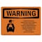 Signmission Safety Sign, OSHA WARNING, 7" Height, Subfloor Space Protected, Landscape OS-WS-D-710-L-12839 - alternate 1